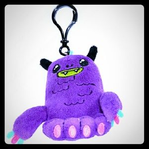 So So Happy Monster Plush Keychain Fob